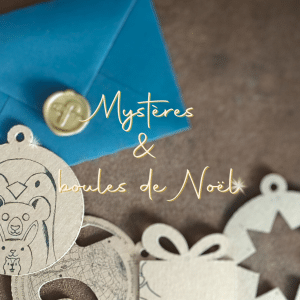 Titre "Mystéres et boules de noël sur du jeu