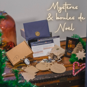 Mystères et boules de Noël - Calendrier escape game - Calendrier de l'Avent escape game - escape game à la maison - escape game familial