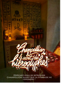 affiche Champollion et le secret des hieroglyphes